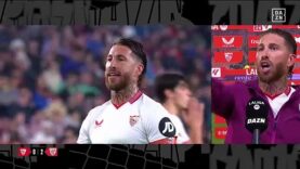 Sergio Ramos loses his temper with a fan in the middle of a post-match interview