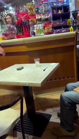 They play a brilliant prank on a sleeping grandpa in a bar