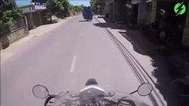 This biker carries his whole life on his motorcycle