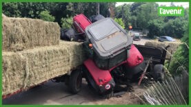 Un tracteur se renverse à Gelbressée